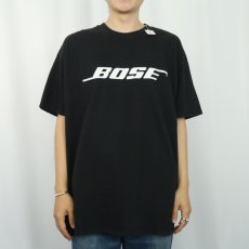画像2: BOSE 音響機器メーカー ロゴプリントTシャツ BLACK (2)