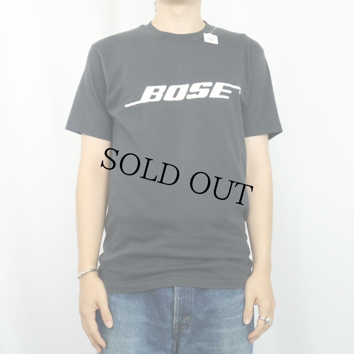 画像2: 80's BOSE USA製 音響機器メーカー ロゴプリントTシャツ BLACK M (2)