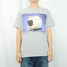 画像2: 90's Will Bullas "fowl ball" アートプリントTシャツ M (2)