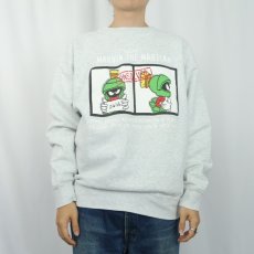 画像2: 90's Marvin the Martian USA製 キャラクタープリントスウェット XL (2)