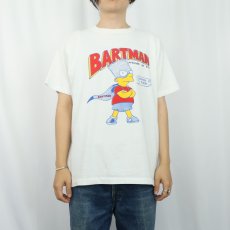 画像2: 90's BARTMAN USA製 キャラクターパロディ プリントTシャツ XL (2)
