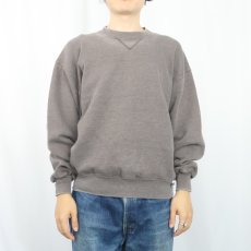 画像2: 90's〜 RUSSELL ATHLETIC USA製 前V フェードスウェット L (2)