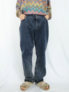 画像3: 90's Levi's 501 USA製 "Over Dyed" ケミカルウォッシュ デニムパンツ W36 (3)