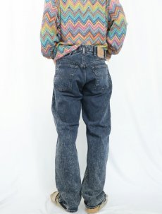 画像4: 90's Levi's 501 USA製 "Over Dyed" ケミカルウォッシュ デニムパンツ W36 (4)