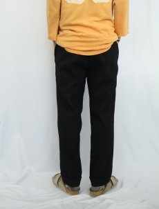 画像3: 〜50's サイドアジャスタ付き 2タック ウールスラックス BLACK W31 (3)