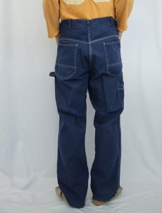 画像4: 60's Sears "VAT DYED" デニムペインターパンツ W35 (4)