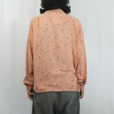 画像3: 50's Manhattan アトミック柄 レーヨンオープンカラーシャツ L (3)