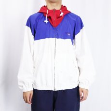 画像2: 90's POLO SPORT Ralph Lauren 切り替えデザイン コットンジップパーカー L (2)