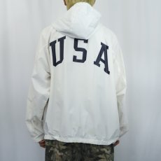 画像4: 90's POLO SPORT Ralph Lauren "USA" コットンジップパーカー XL (4)