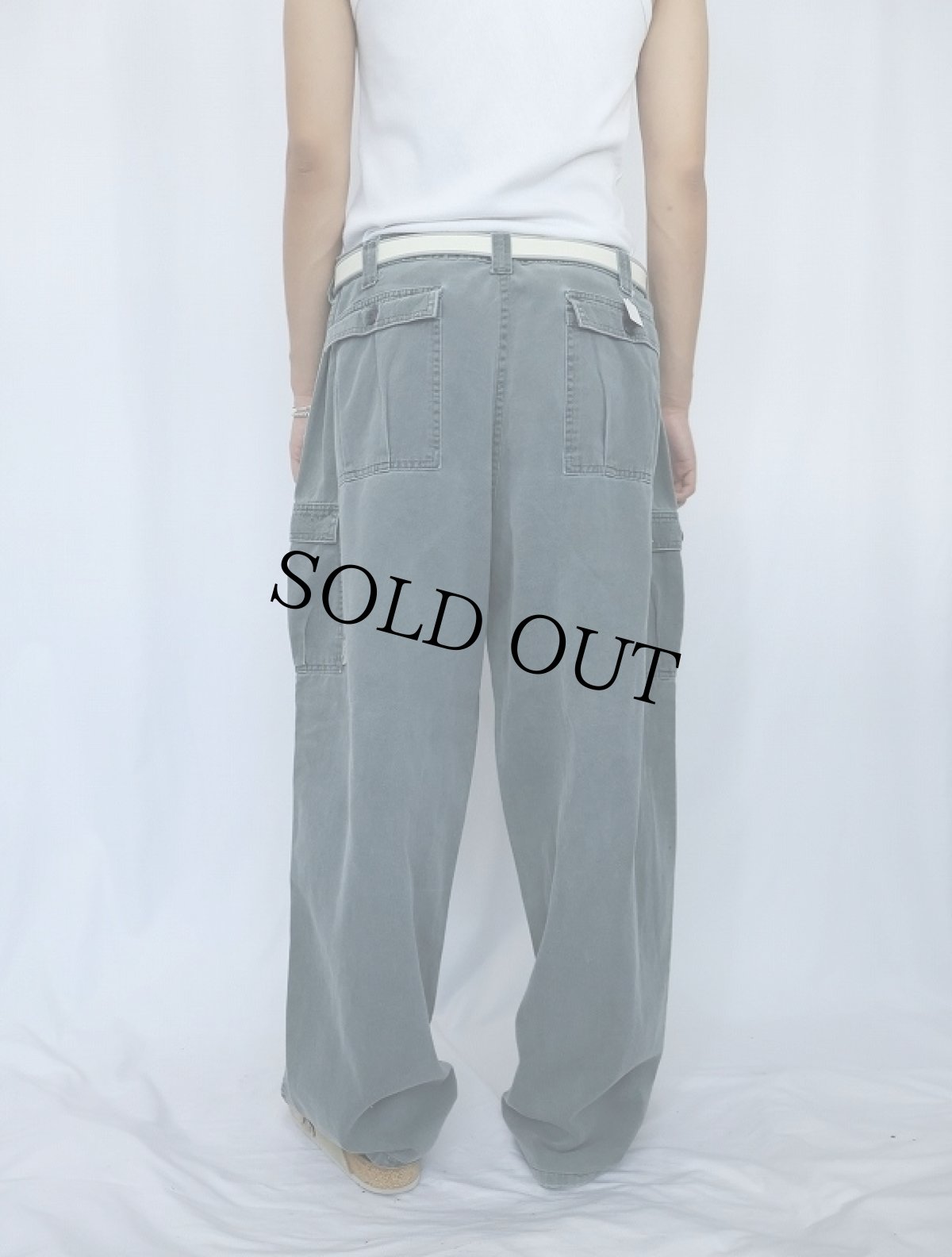 画像4: 90's〜 STUSSY USA製 コットンワークカーゴパンツ W39 (4)