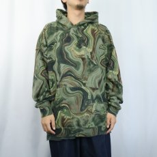 画像2: NO BOUNDARIES マーブルスウェットフーディー XL (2)