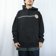 画像3: SANTA CRUZ ロゴプリントスウェットフーディー BLACK (3)