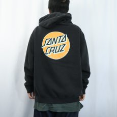 画像4: SANTA CRUZ ロゴプリントスウェットフーディー BLACK (4)