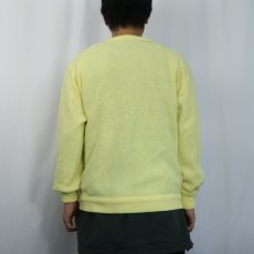 画像3: 80's The Fox JCPenney Vネック アクリルニットセーター L (3)