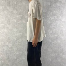 画像3: 【SALE】 90's Mike Scovel "There were a helluva lot of things they didn't tell me when I hired on with this outfit!" イラストプリントTシャツ XL (3)