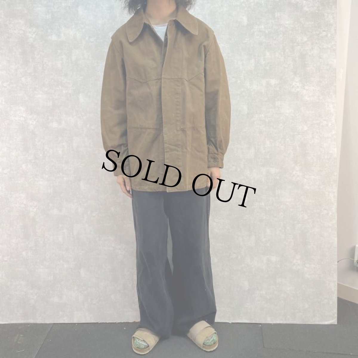 画像2: 40〜50's SNCF フランス国鉄 ダックワークジャケット (2)