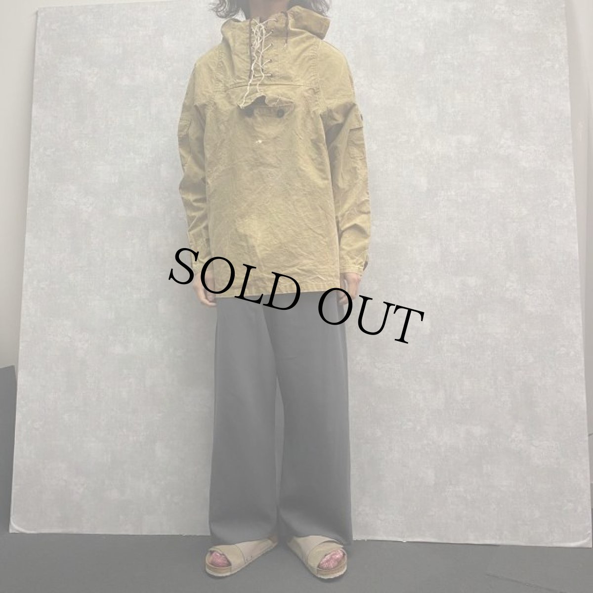 画像2: VINTAGE EURO レースアップアノラックパーカー (2)