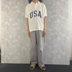 画像2: 90's POLO SPORT Ralph Lauren USA製 "USA"プリントポロシャツ XL (2)