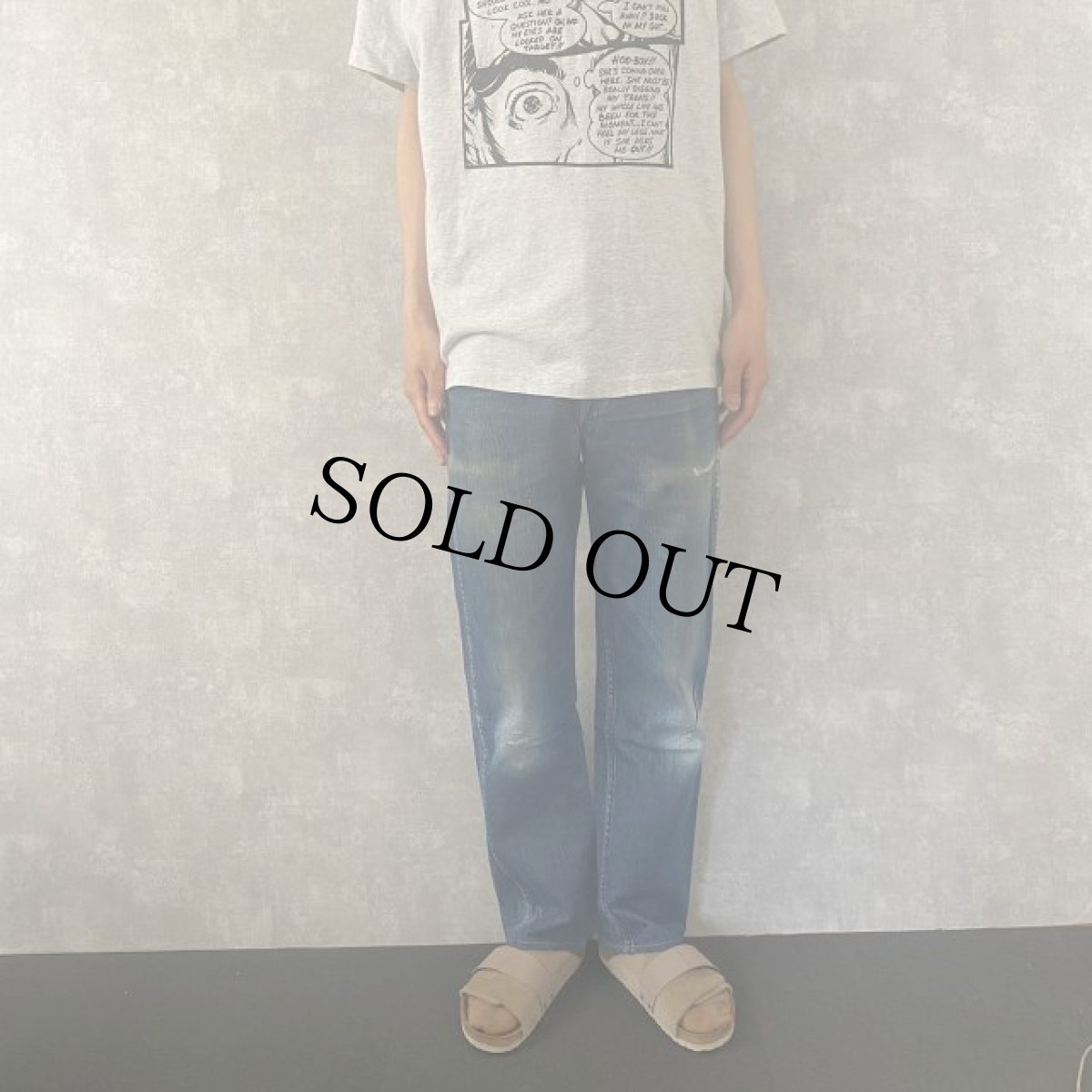 画像2: 50〜60's Wrangler 11MWZ 斜めベル デニムパンツ W31 (2)