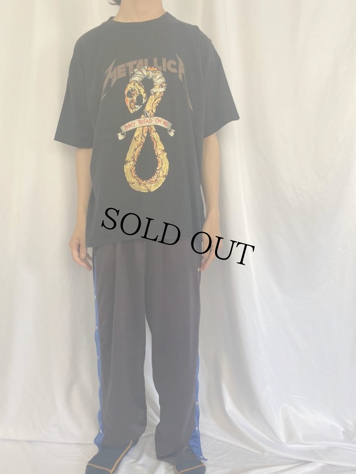 画像2: 90's METALLICA pushead USA製 "DON'T TREAD ON ME" ロックバンドTシャツ XL (2)