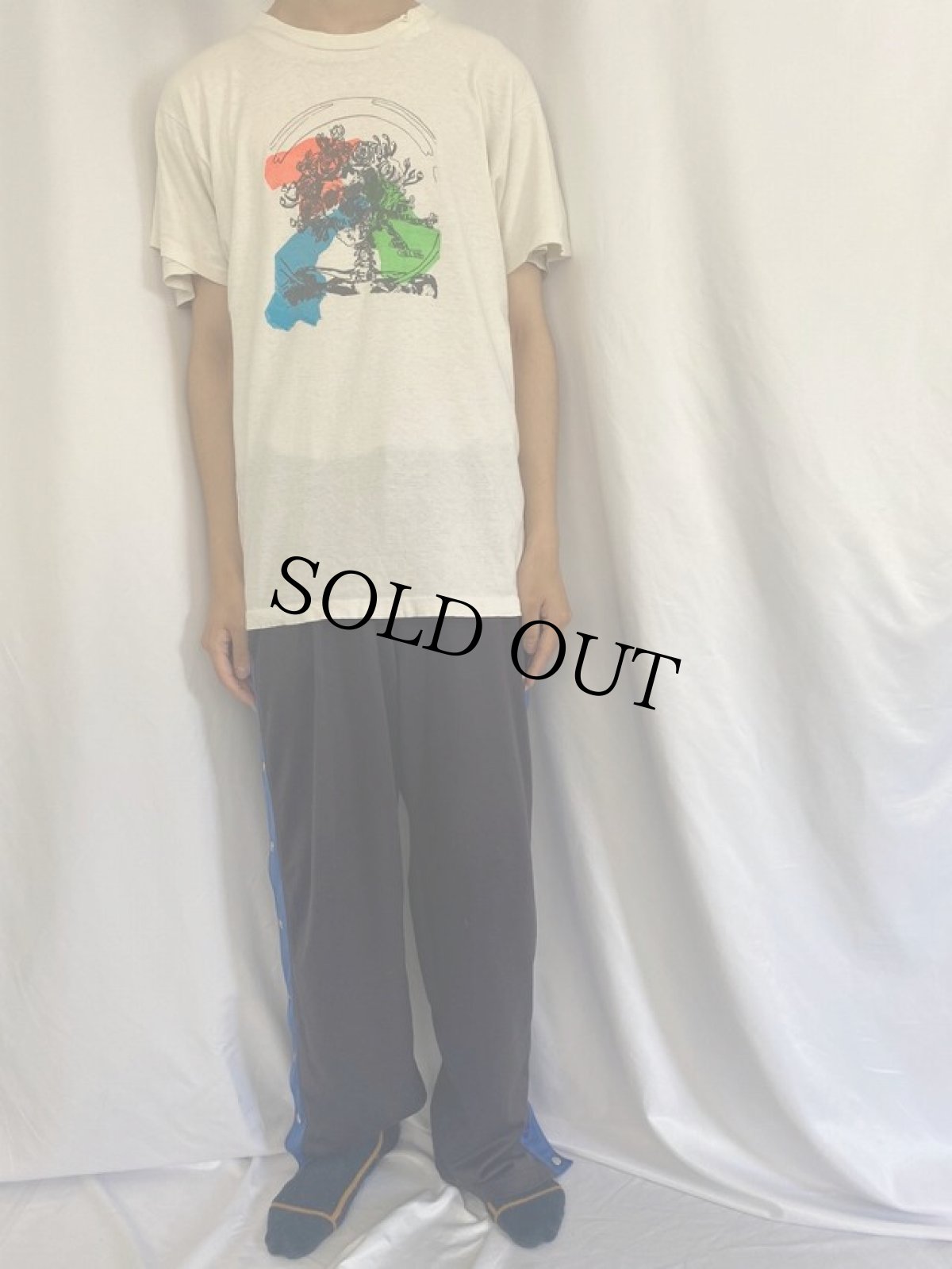 画像2: 80's GRATEFUL DEAD "SKULL&ROSES" ロックバンドTシャツ (2)