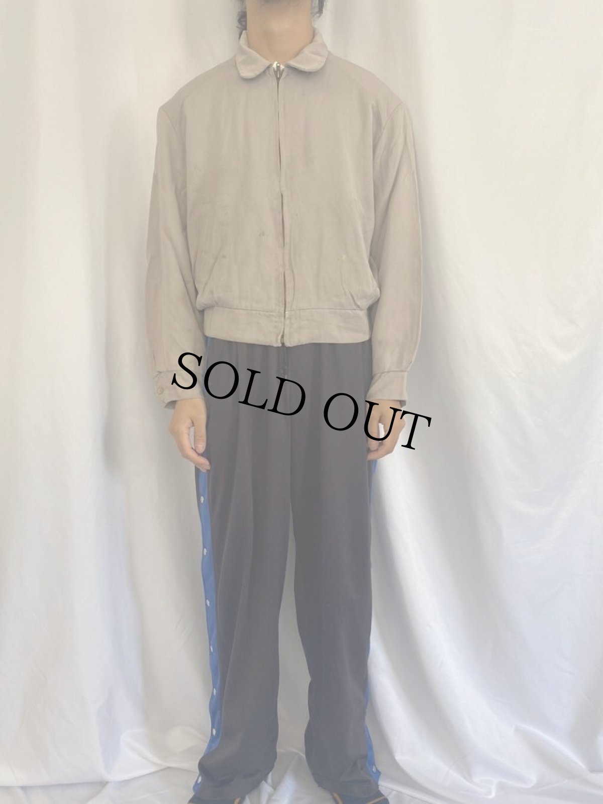 画像2: 50's HERCULES レーヨンギャバジンジャケット (2)