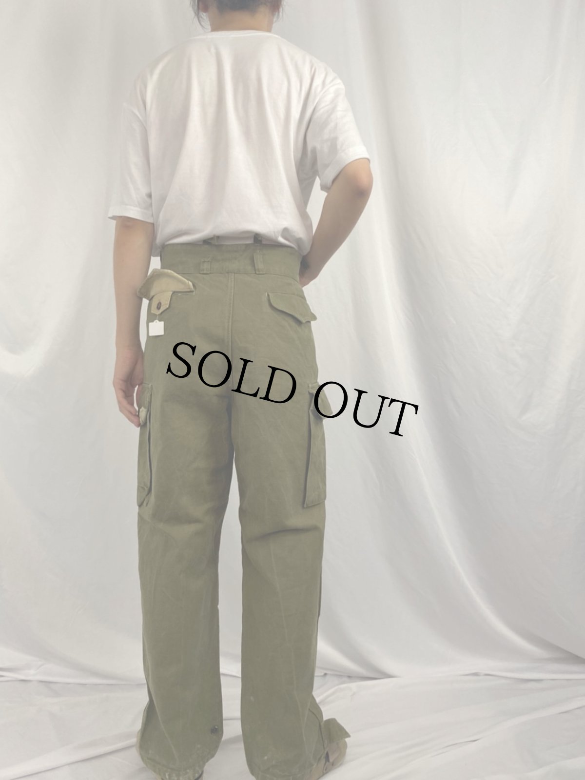 画像4: 50's French Army M-47前期 カーゴパンツ W35 (4)