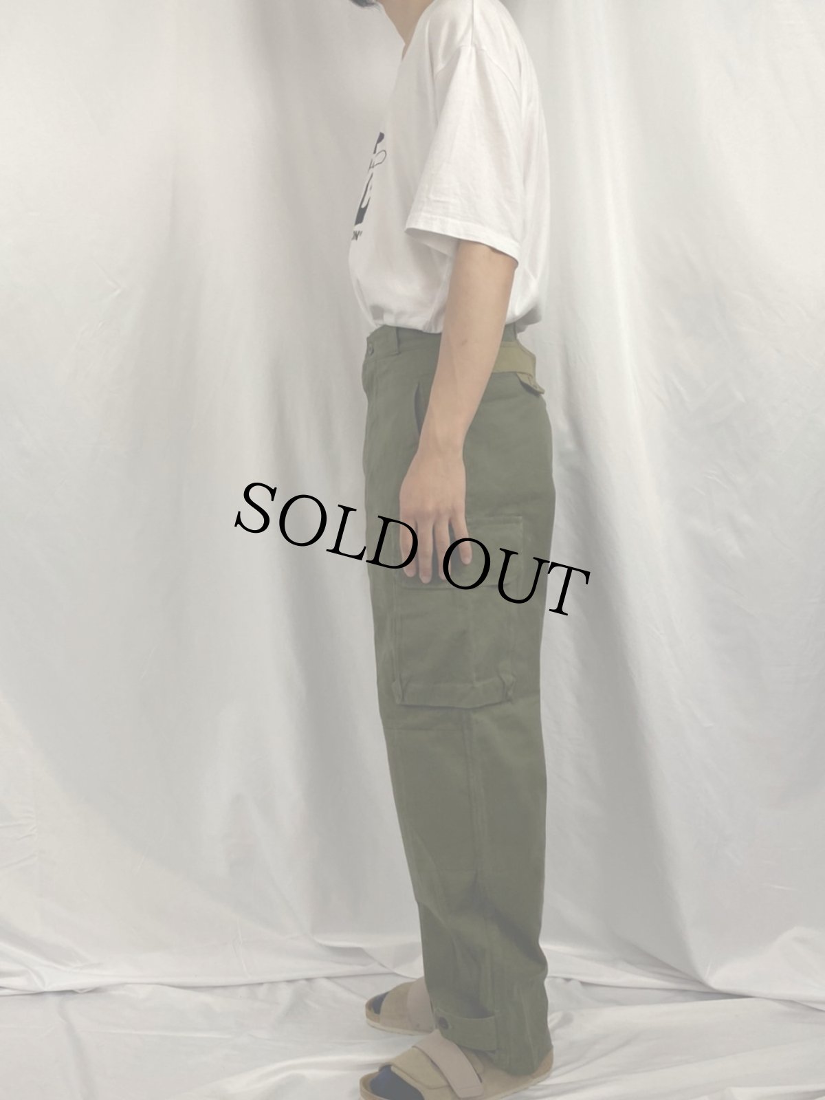 画像3: 50's French Army M-47後期 カーゴパンツ W30 (3)