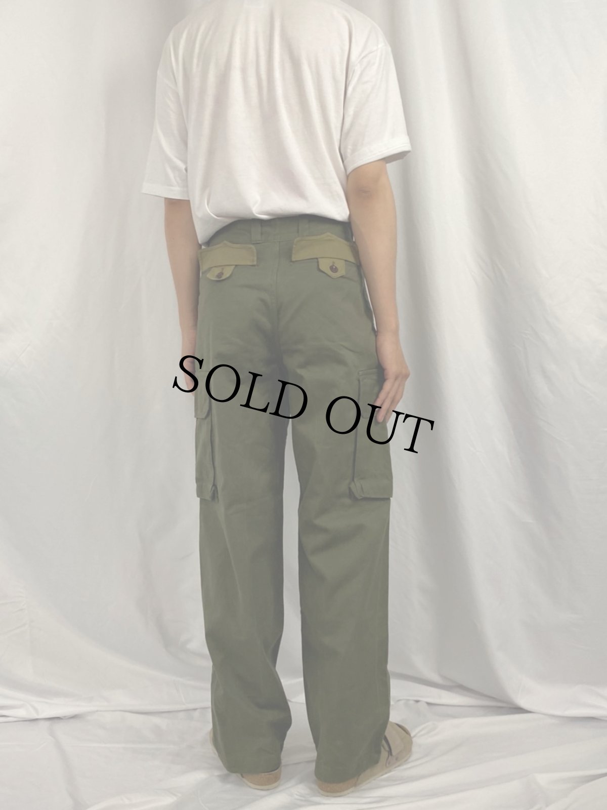 画像4: 50's French Army M-47後期 カーゴパンツ W30 (4)