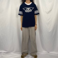 画像2: 90's AEROSMITH USA製 ロックバンドリンガーTシャツ L (2)