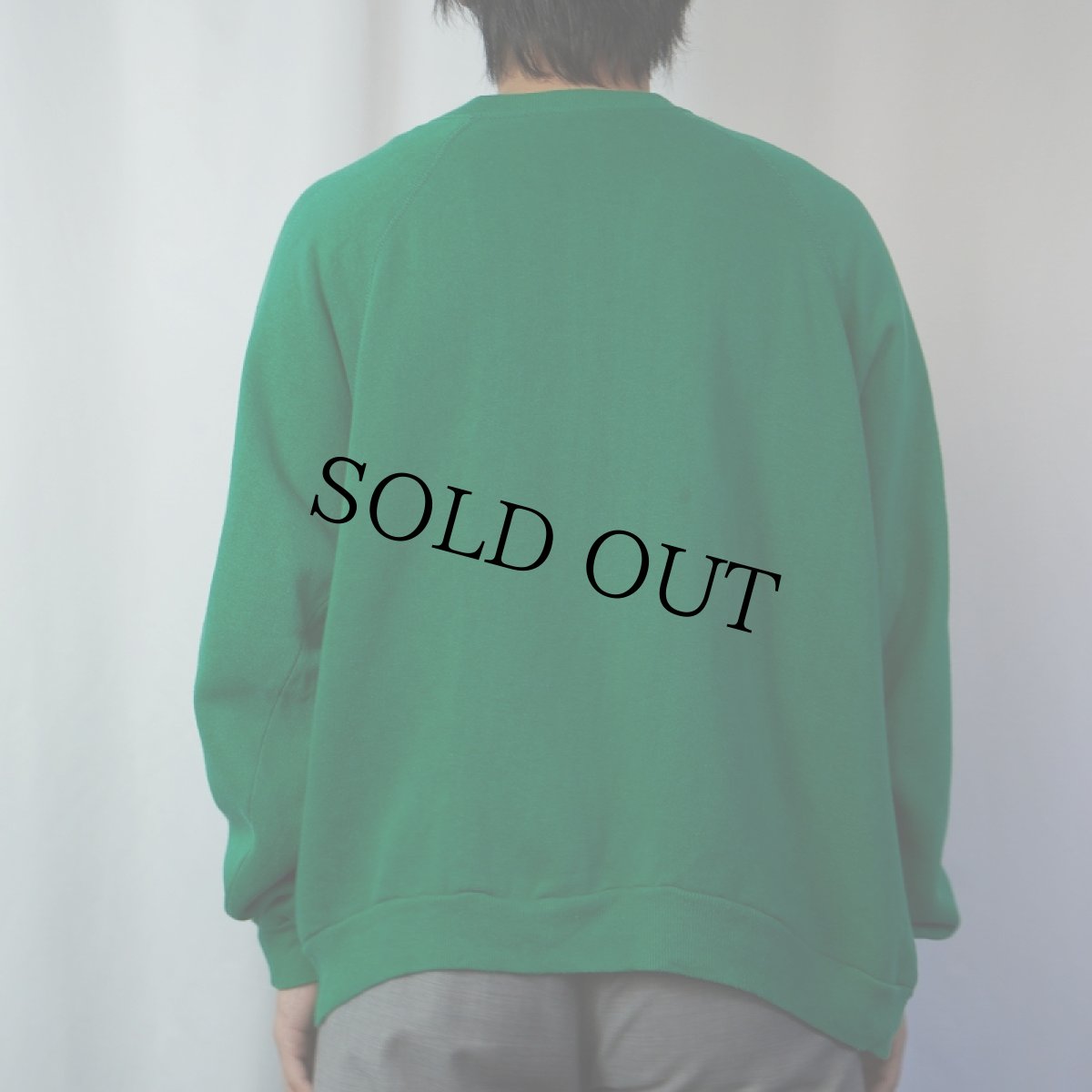 画像3: 80〜90's USA製 "FETCH THIS!" アクリル×コットン 犬プリントラグランスウェット XL (3)