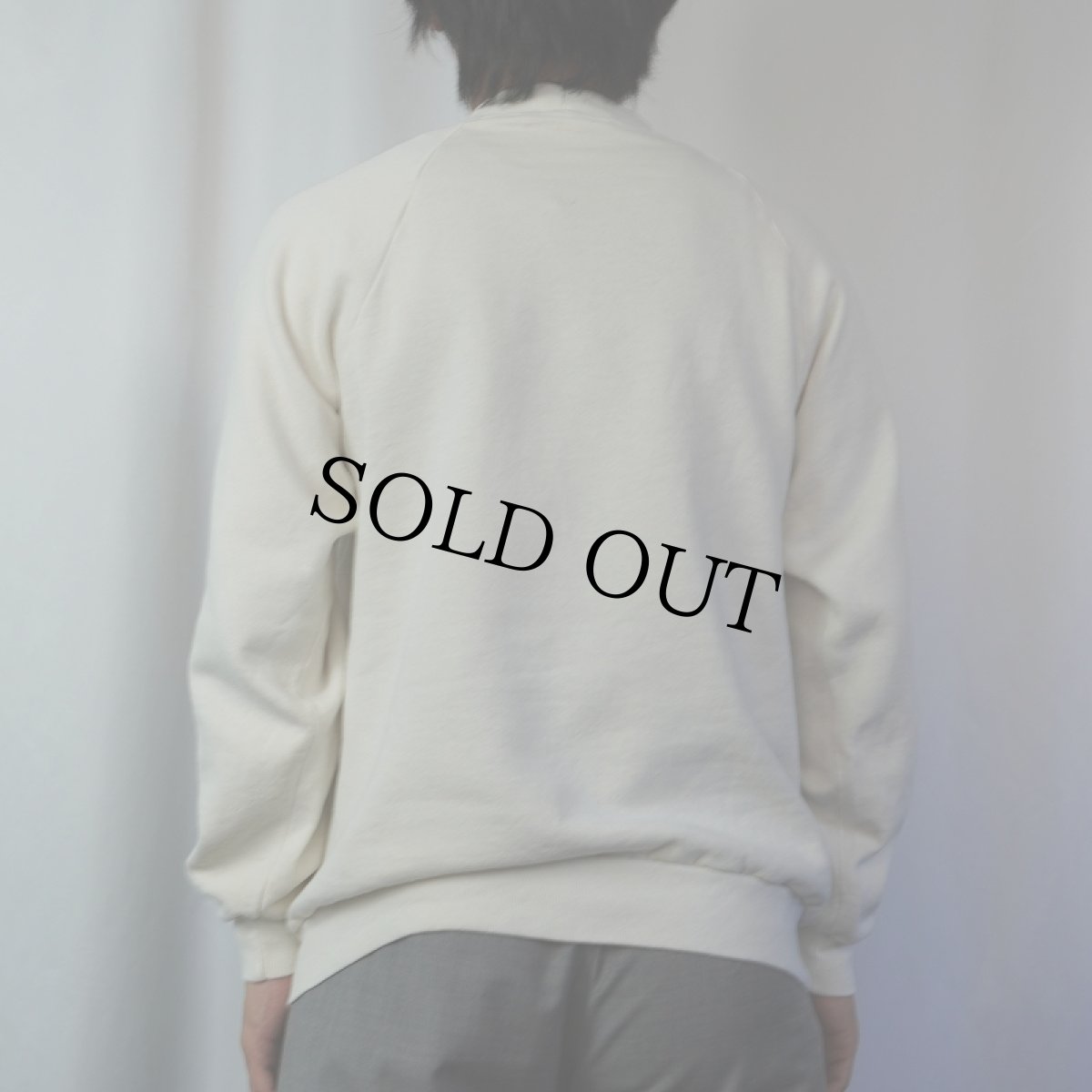 画像3: 80's BUD LIGHT USA製 "SPUDSMARINE" ビールメーカープリントラグランスウェット L (3)