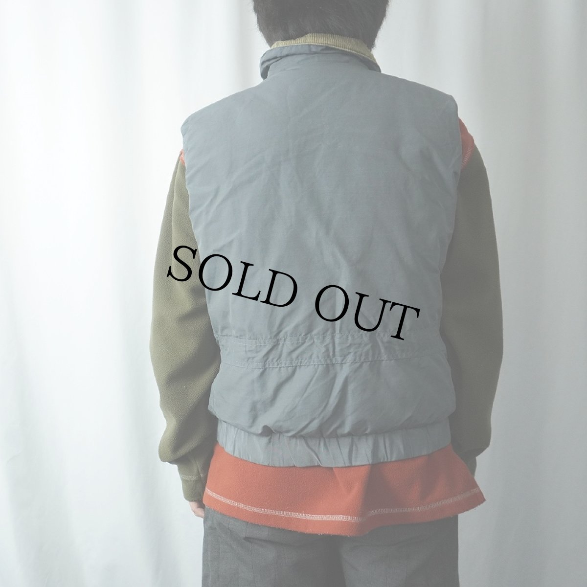 画像3: 80〜90's SIERRA DESIGNS コットン×ナイロン ダウンベスト L (3)