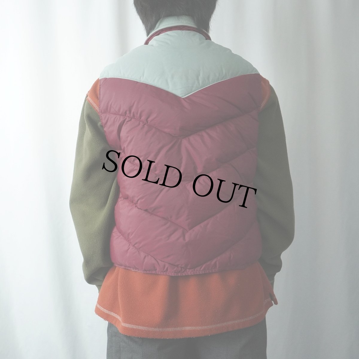 画像3: 80's Woolrich ウエスタンダウンベスト (3)