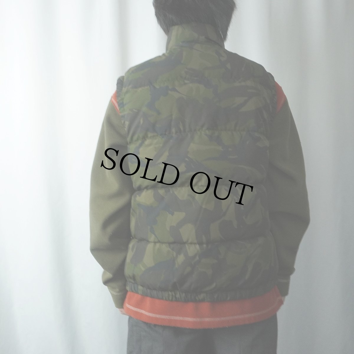 画像3: POLO Ralph Lauren カモ柄 ポリエステルダウンベスト M (3)