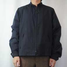 画像2: 60〜70's English Squire ボアライナー付き ポリエステル×コットン スイングトップ NAVY SIZE42 (2)