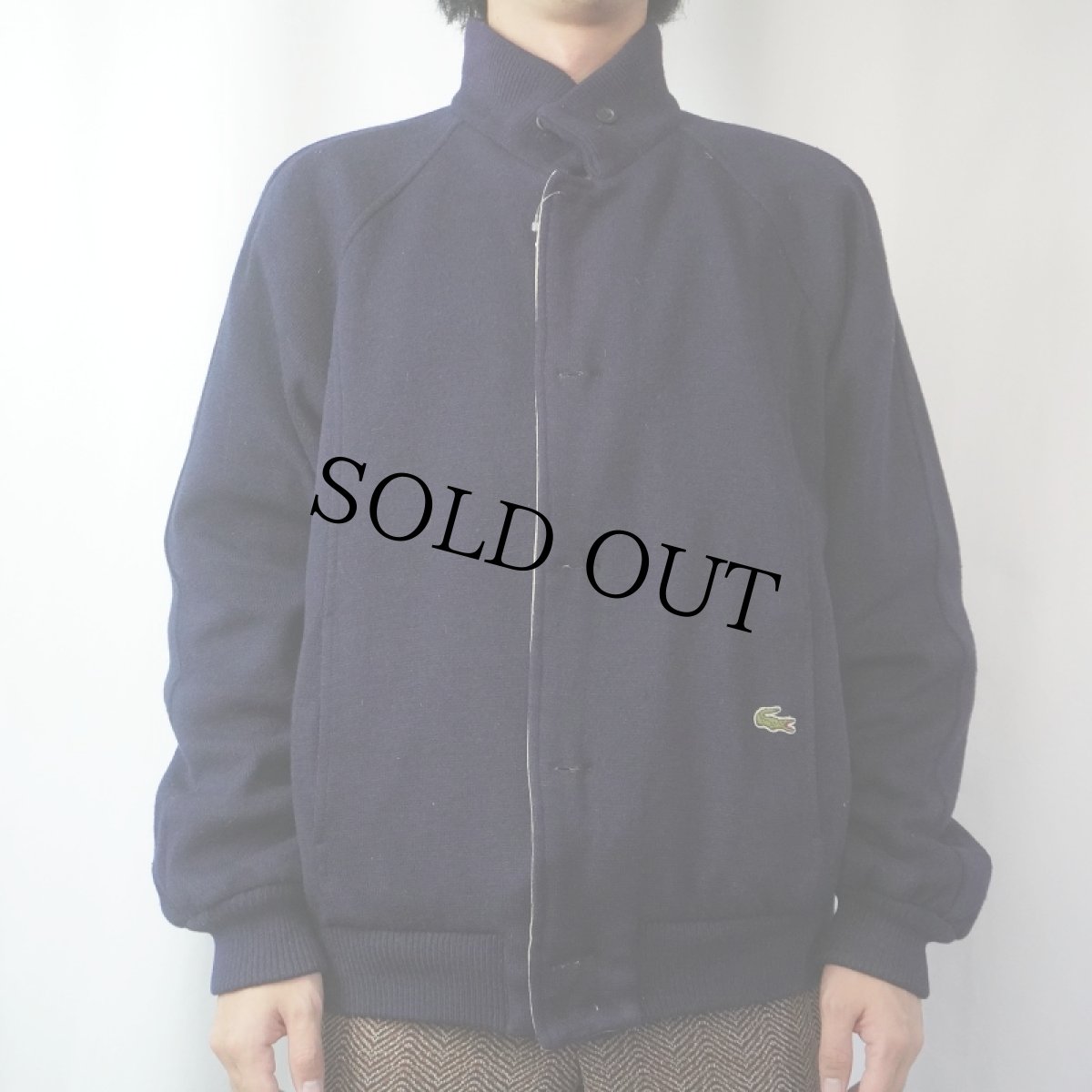 画像5: 70〜80's IZOD LACOSTE リバーシブルニットブルゾン L (5)