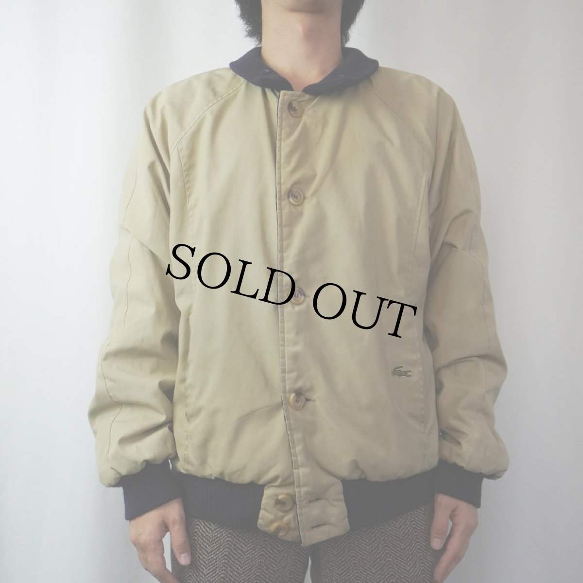 画像3: 70〜80's IZOD LACOSTE リバーシブルニットブルゾン L (3)