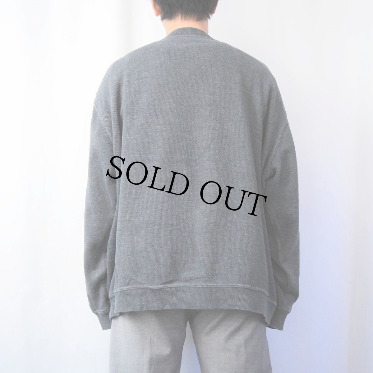 画像3: Consensus リブ編み 前V コットン×ポリエステルスウェット XXL (3)