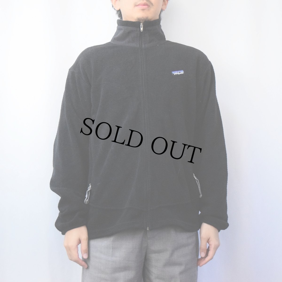 画像2: 2000's Patagonia Rシリーズ R3 フリースジップジャケット BLACK M (2)