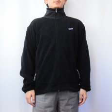 画像2: 2000's Patagonia Rシリーズ R3 フリースジップジャケット BLACK M (2)