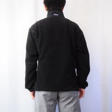 画像3: 2000's Patagonia Rシリーズ R3 フリースジップジャケット BLACK M (3)