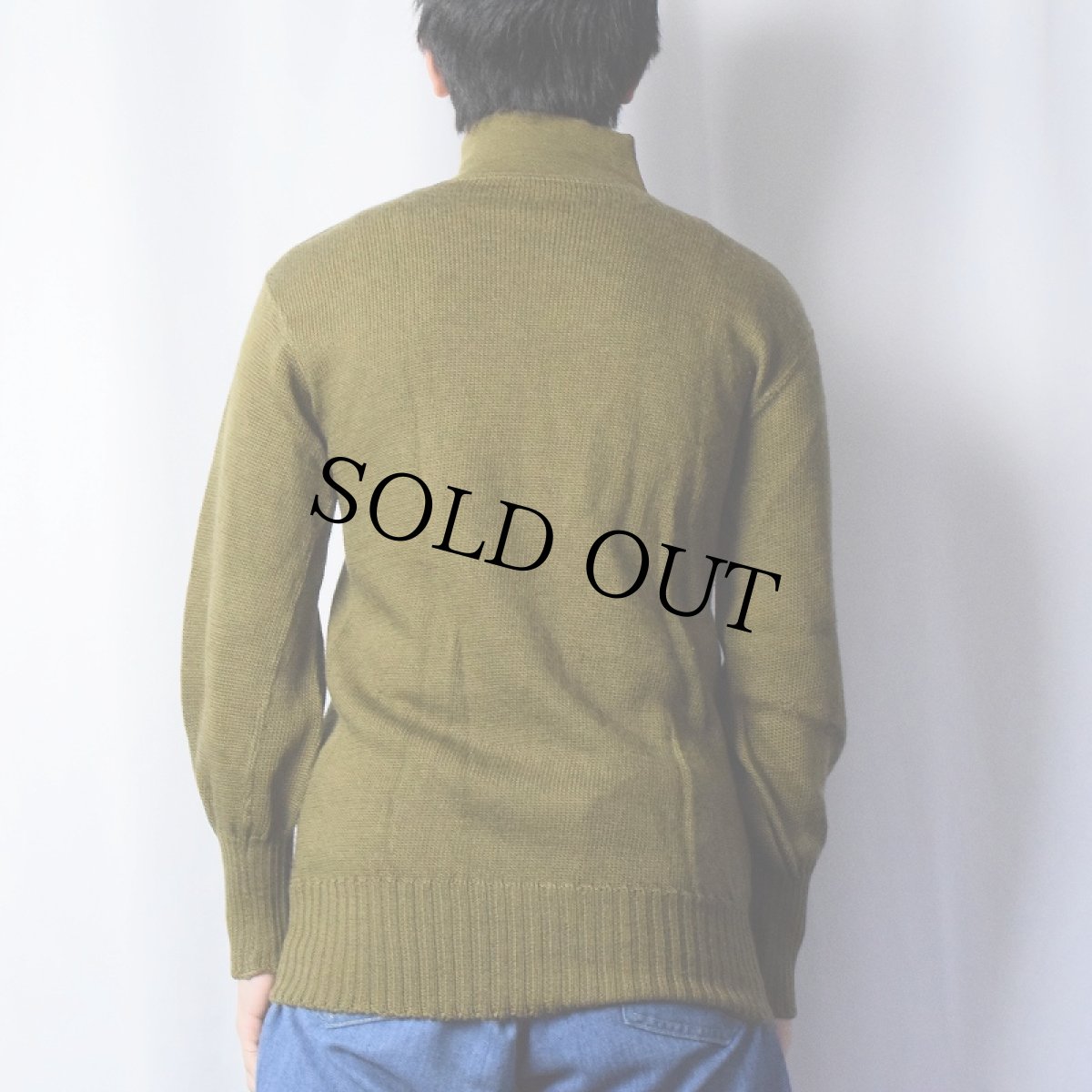 画像3: 40's〜 U.S.ARMY 5つボタン ジープセーター (3)