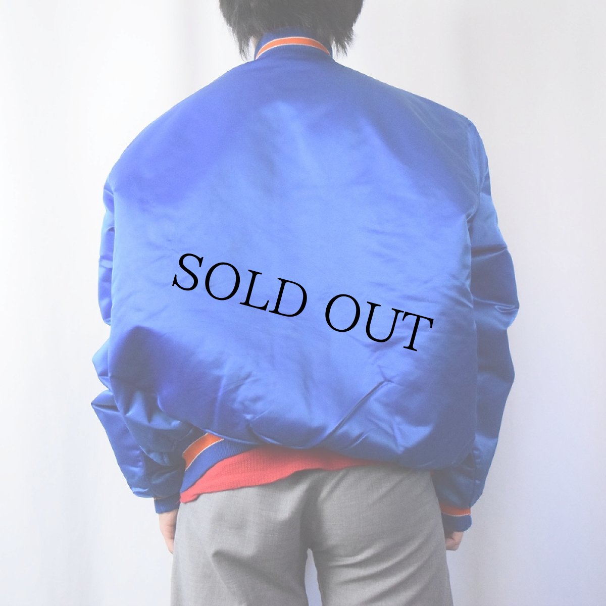 画像3: 80〜90's MLB "New York Mets" USA製 ロゴワッペン付き ナイロンスタジャン XL (3)