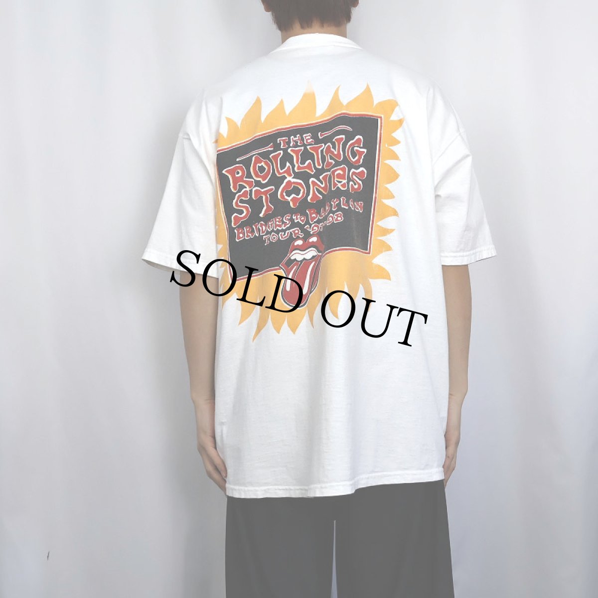 画像4: 90's The Rolling Stones "BRIDGES TO BABYLON TOUR" ロックバンドツアーTシャツ XL (4)