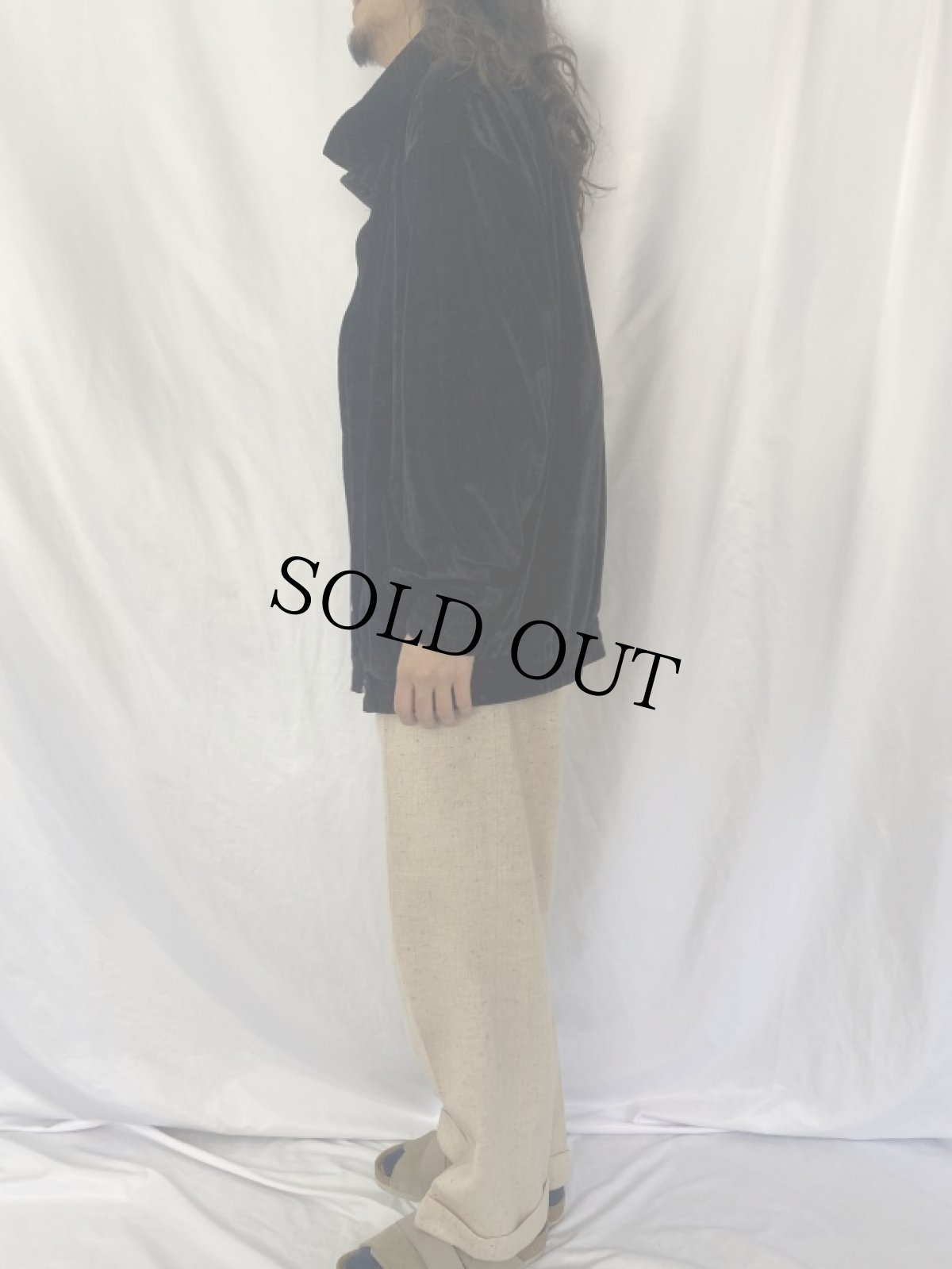 画像3: ブートGUCCI ITALY製 GG柄 ベロアジップジャケット XXL (3)