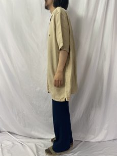 画像3: POLO Ralph Lauren リネン×シルク オープンカラーシャツ XLT (3)
