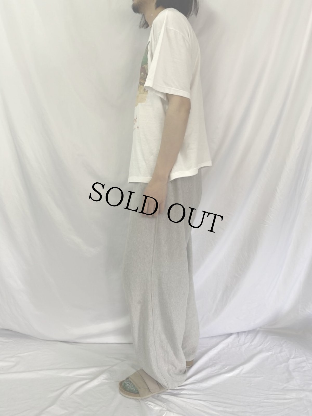 画像3: 90's〜 VINCENT VAN GOGH "Gypsy Camp near Arles" アートプリントTシャツ (3)