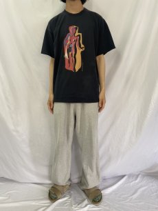 画像3: 2000's SALVADOR DALI "Mannequin" アートプリントTシャツ BLACK (3)