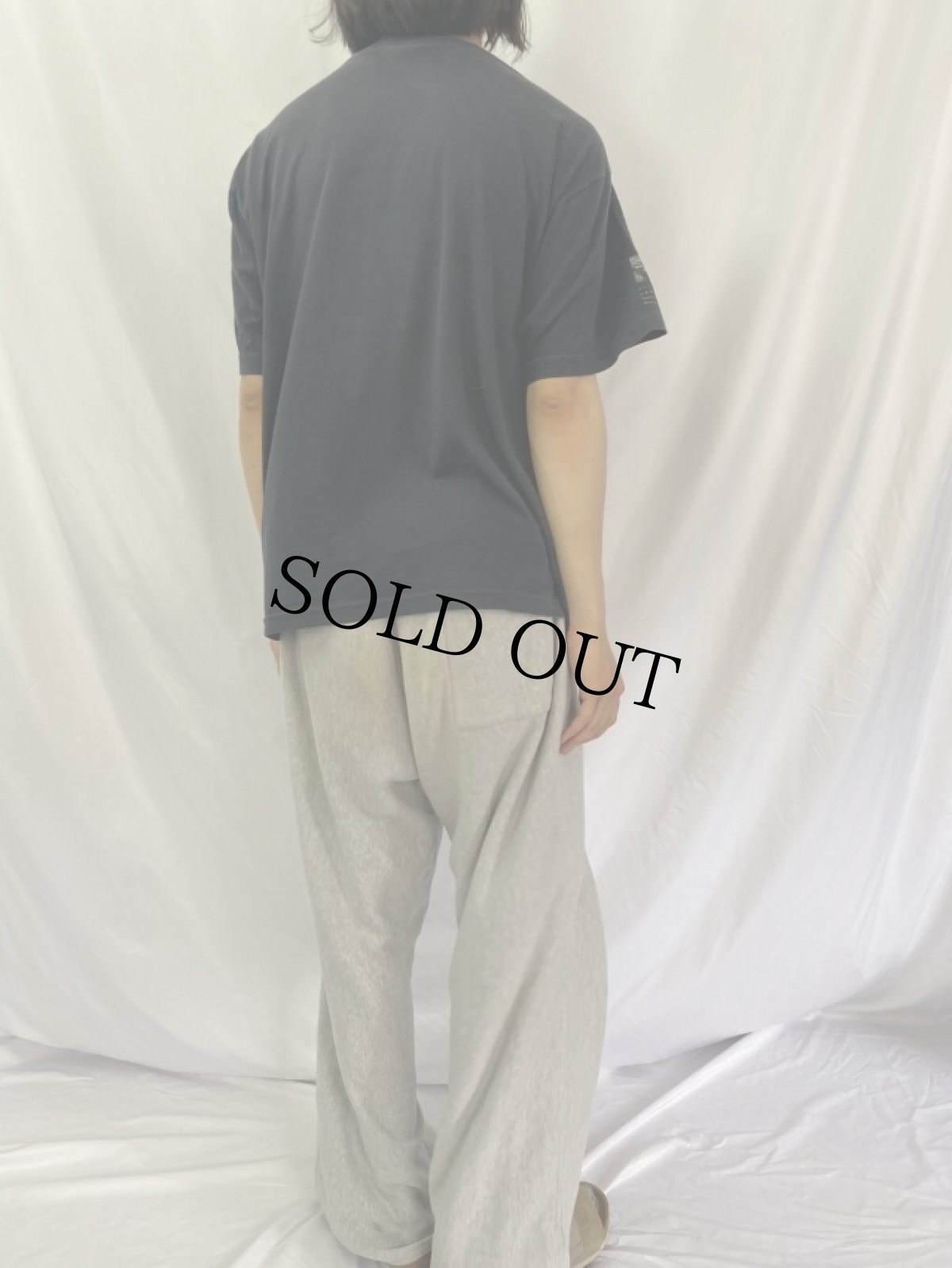 画像4: 90's Edvard Munch USA製 "ムンクの叫び" アートプリントTシャツ BLACK XXL (4)